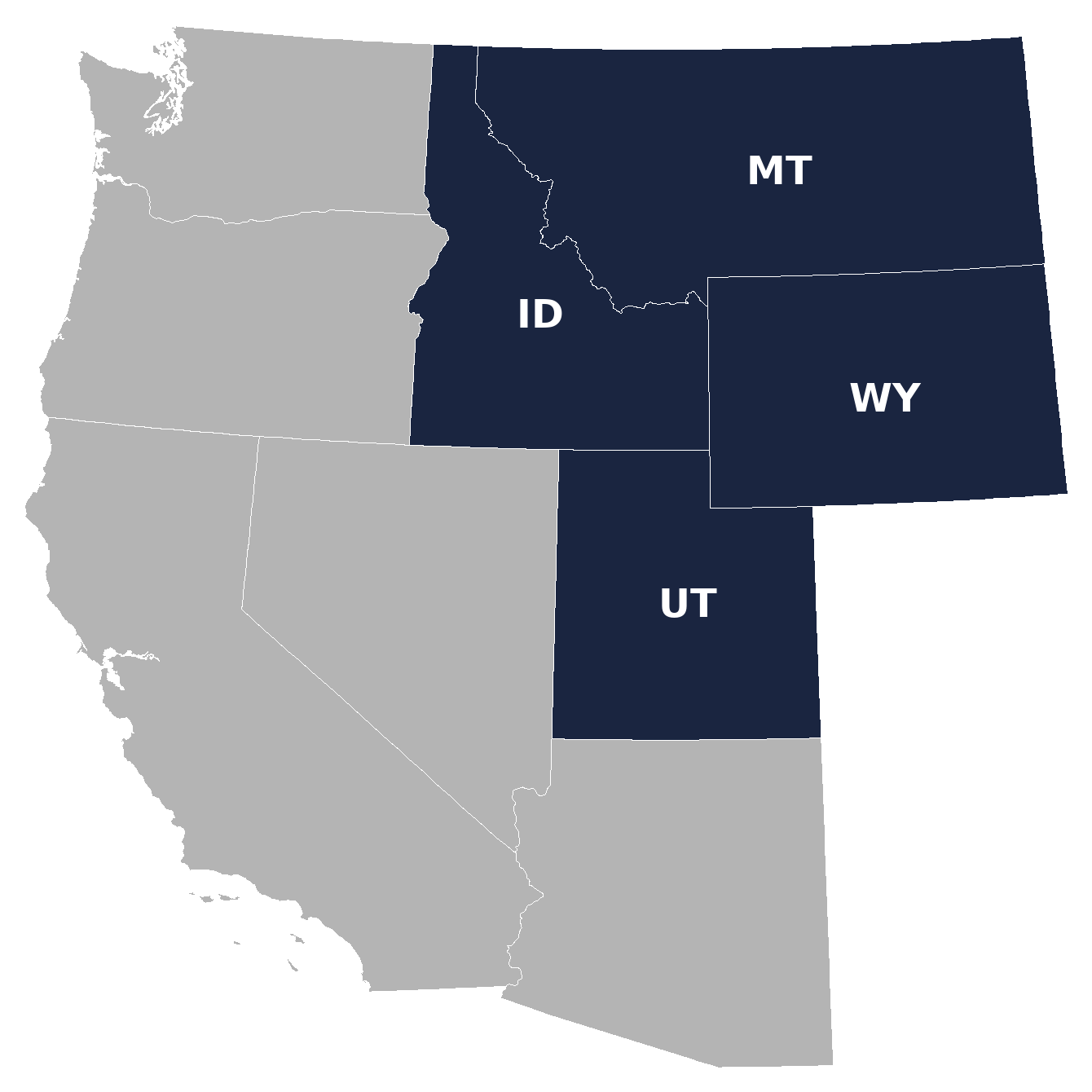 Excel Sales Group service territory — Idaho, Montana, Utah, Wyoming
